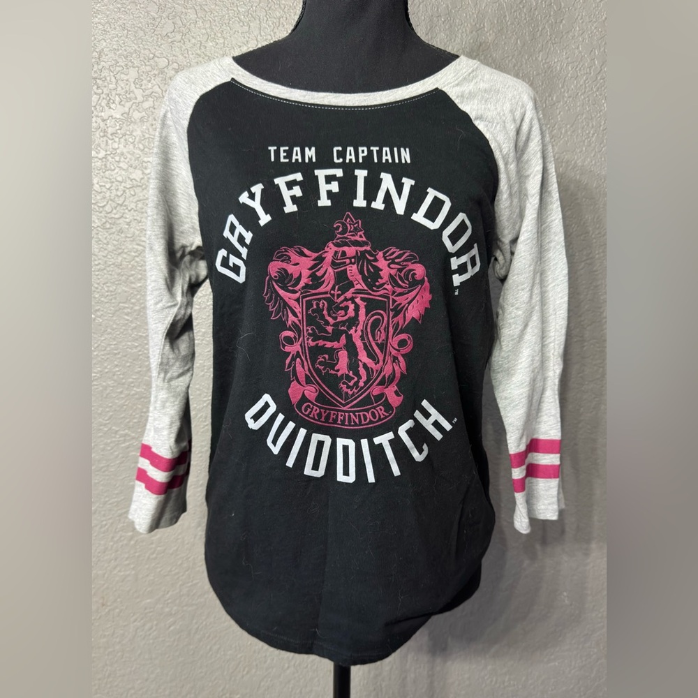 Wizarding World of Harry Potter Womens Sz S Gryffindor Quidditch T Shirt Tee - Picture 5 of 5